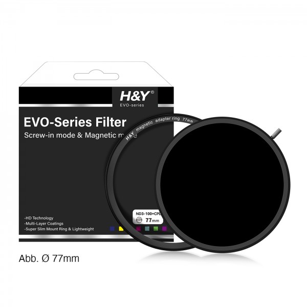 H&Y HD EVO ND3-1000 + CPL Filter 72mm