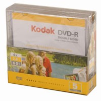 Kodak Mini DVD-R doppelseitig,5St. im MiniSlimcase